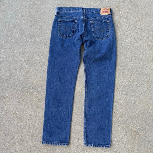 Vintage Y2K Levi's 502 Super Low Button Fly Blue Jeans Jr. 32x32 (fit smaller) - Picture 12 of 14